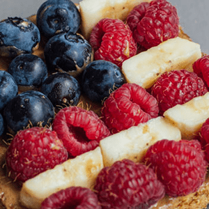 Peanut Butter Banana and Berry Toast