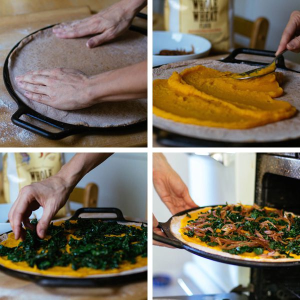 Pumpkin Pizza with Kale