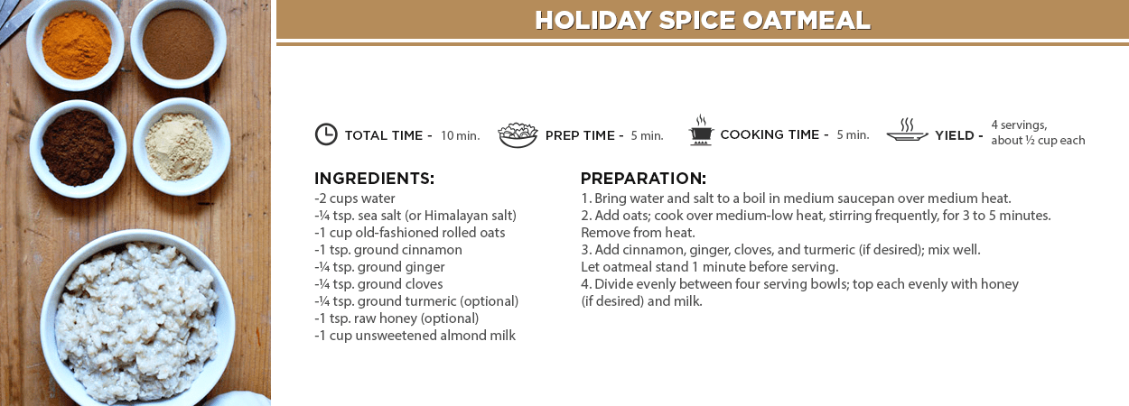 Holiday Spice Oatmeal