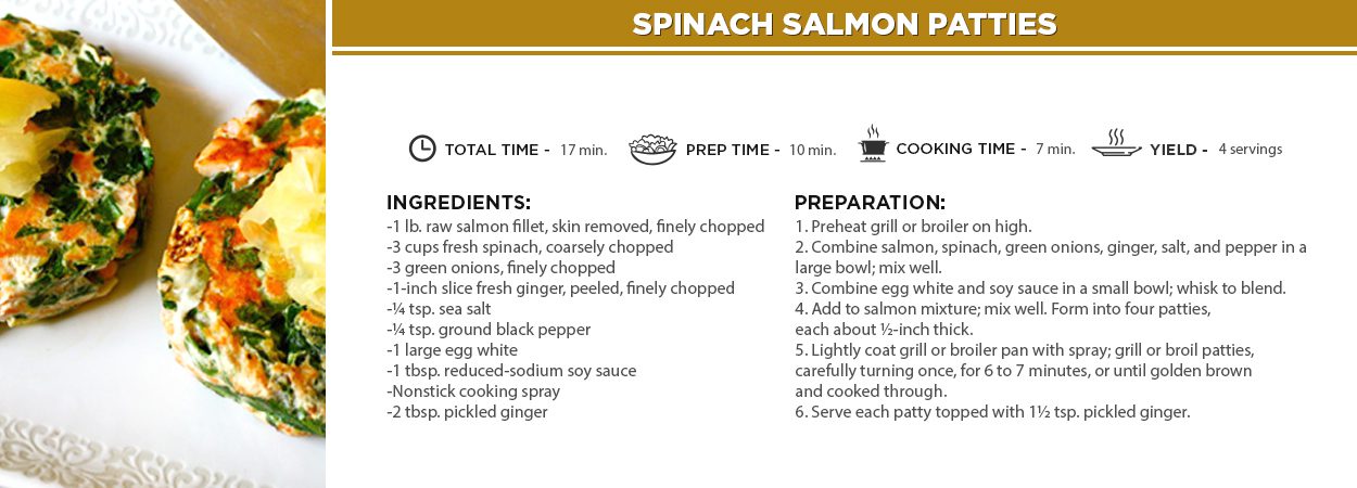 Spinach Salmon Patties