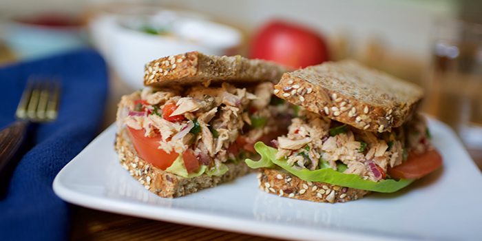 Mediterranean Tuna Salad Sandwich