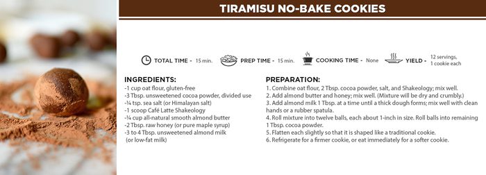 Tiramisu No-Bake Cookies