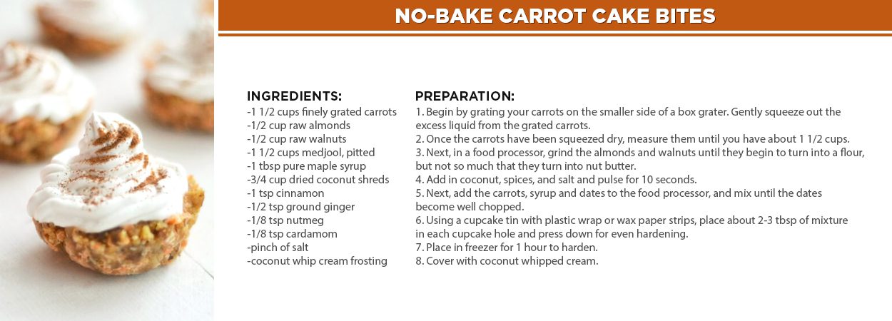 No-Bake Carrot Cake Bites