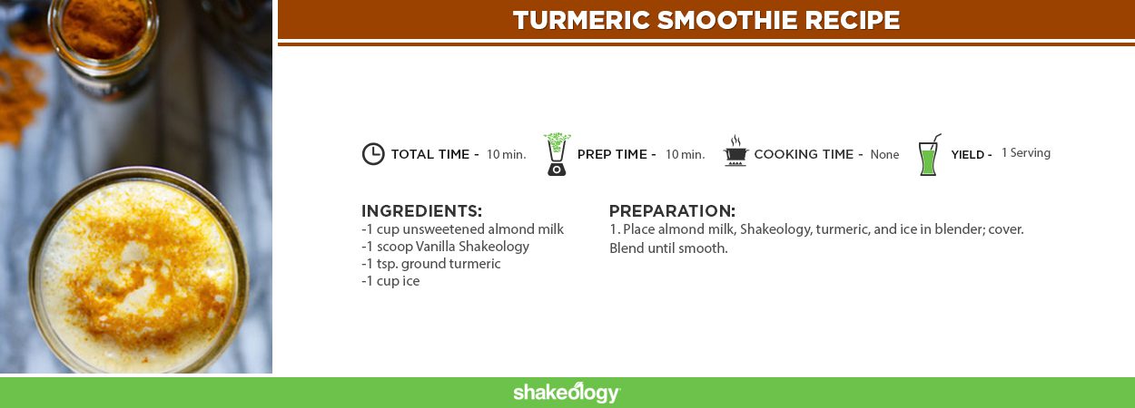 Turmeric Smoothie Recipe