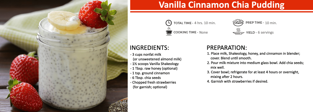 Vanilla Cinnamon Chia Pudding