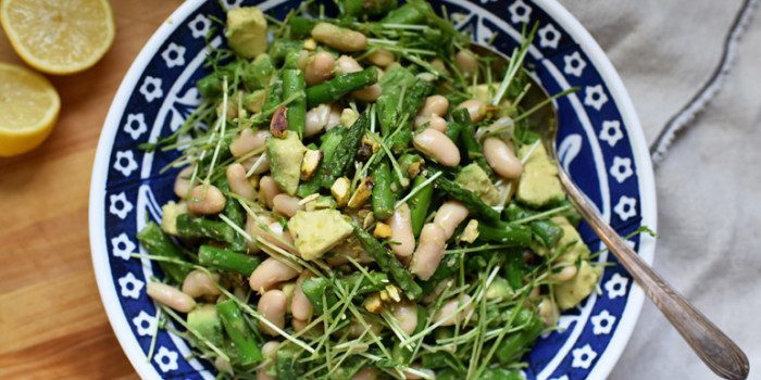 Warm Asparagus and White Bean Salad
