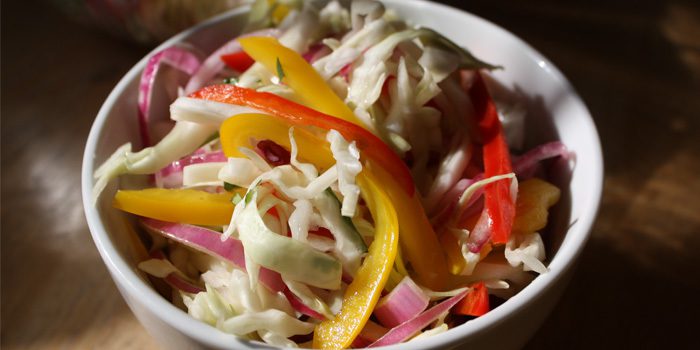 Bell Pepper and Cabbage Slaw