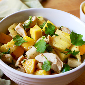 Tropical Salad with Mango, Avocado, and Chicken