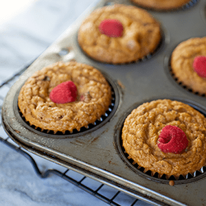 Raspberry and Chia Seed Muffins