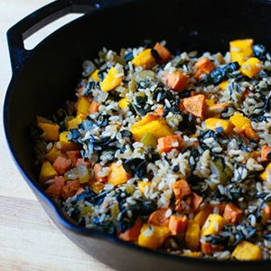 roasted-pumpkin-sweet-potato-and-brown-rice-pilaf
